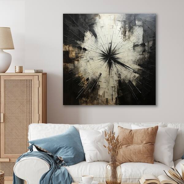 Designart "Minimalism Black And White Religious Cross III" Christianity